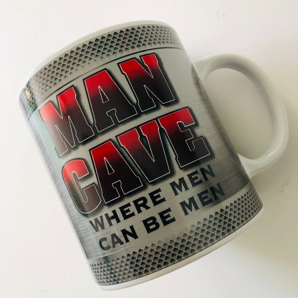 BAY ISLAND "Man Cave" Large Mug NWOT - Picture 1 of 4